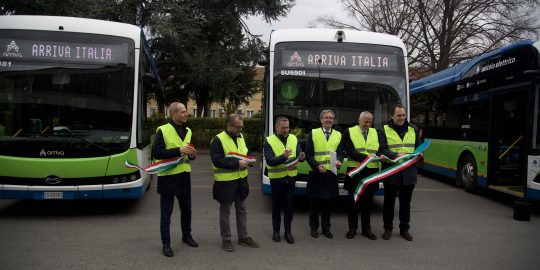 a brescia inaugurati 5 nuovi autobus elettrici